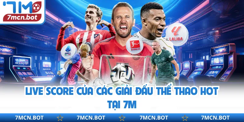 Live score của các giải đấu thể thao hot tại 7M